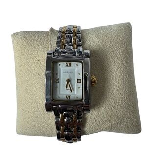 Women Classic style Anne Klein New York two toned stainless steel quartz watch